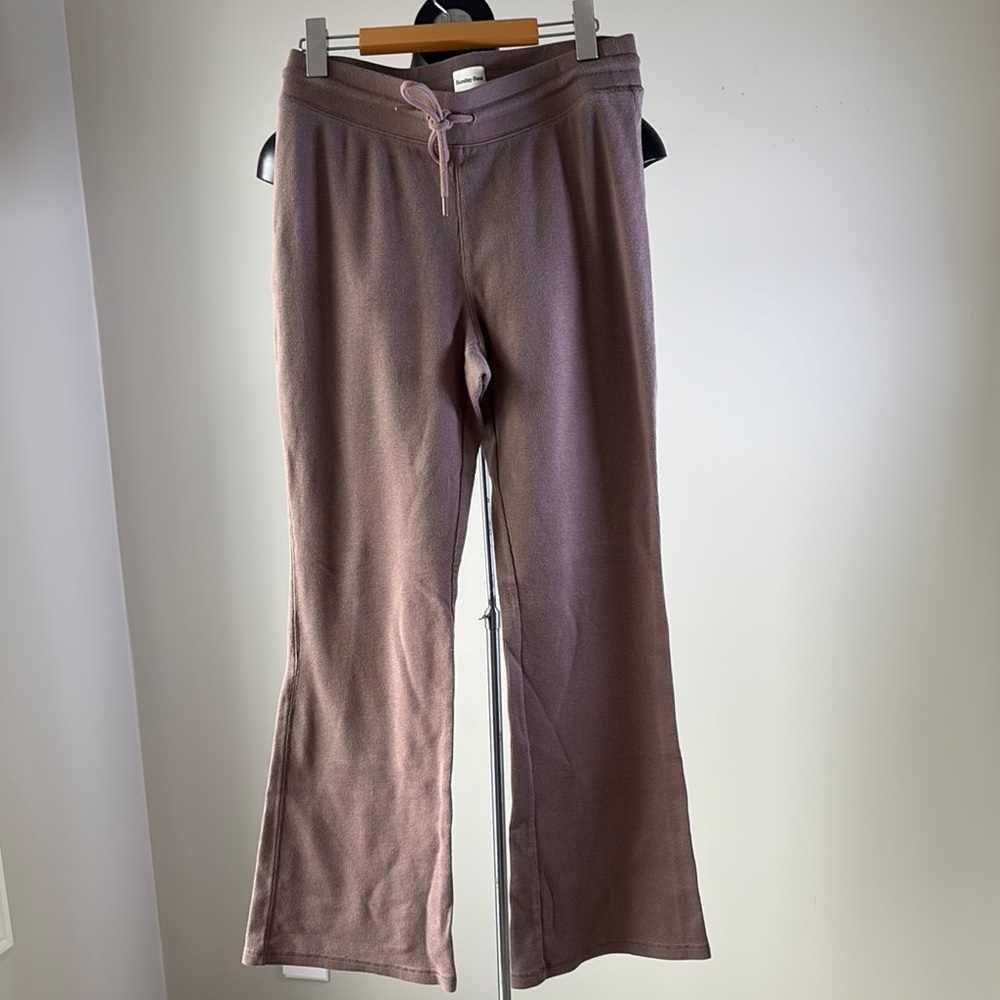 Sunday Best Mauve waffle Knit Pants